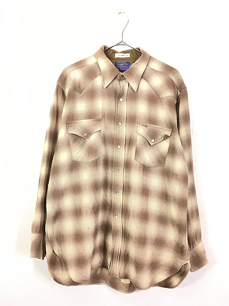 古着 70s USA製 Pendleton 「High Grade」 オンブレ シャドゥ チェック