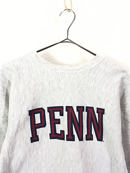 古着 90s Champion Reverse Weave 「PENN」 両面 プリント リバース