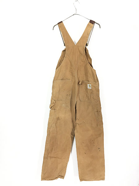 古着 60-70s Carhartt 山ポケ ブラウン ダック Wニー ワーク