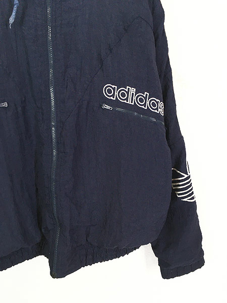 古着 90s adidas BIG ロゴ & トレフォイル 「R」 パデット フーデッド