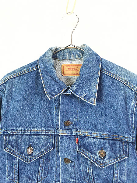 古着 80s USA製 Levi's 70506 ハンド ポケット付 デニム ジャケット G