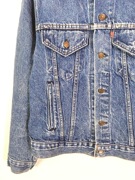 古着 80s USA製 Levi's 70506 ハンド ポケット付 デニム ジャケット G