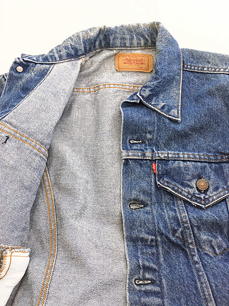 古着 80s USA製 Levi's 70506 ハンド ポケット付 デニム ジャケット G