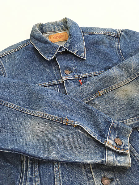 古着 80s USA製 Levi's 70506 ハンド ポケット付 デニム ジャケット G