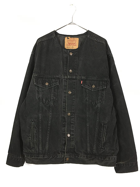 古着 90s USA製 Levi's 70507-4159 デカタグ スーパー ブラック ノー