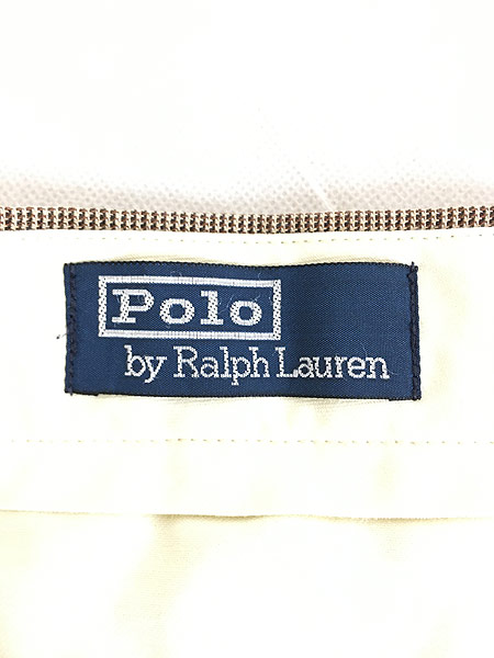 古着 Polo Ralph Lauren 千鳥格子 コットン スラックス パンツ W32 L30 古着 - 古着 通販 ヴィンテージ　古着屋  Dracaena ドラセナ
