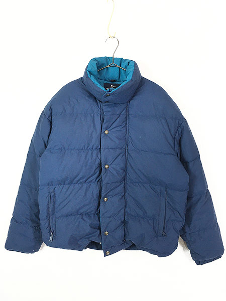 古着 80s USA製 WoolRich 軽量 ナイロン シェル ダウン ジャケット M