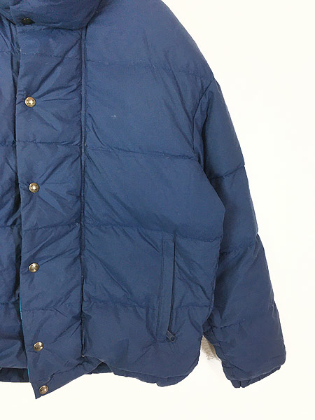 古着 80s USA製 WoolRich 軽量 ナイロン シェル ダウン ジャケット M