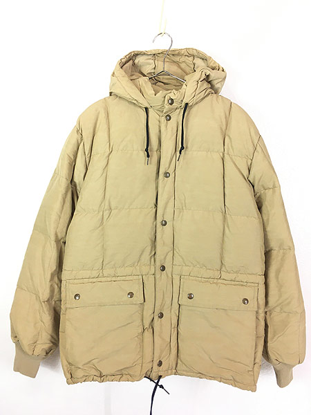 古着 80s Eddie Bauer 黒タグ カラコラム グース ダウン パーカー ...