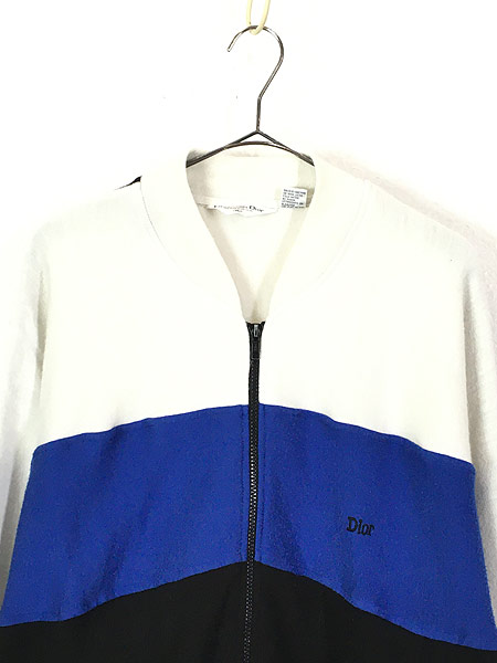 古着 90s Christian Dior 3カラー スウェット ジャージ トップ