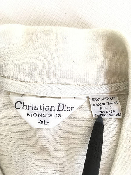 古着 90s Christian Dior 3カラー スウェット ジャージ トップ 