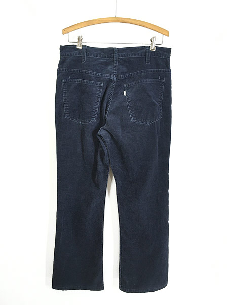 古着 70s Levi's 646-1517 オールド コーデュロイ パンツ コーズ ベルボトム 紺 W34 L29.5 古着【30off】 - 古着  通販 ヴィンテージ　古着屋 Dracaena ドラセナ