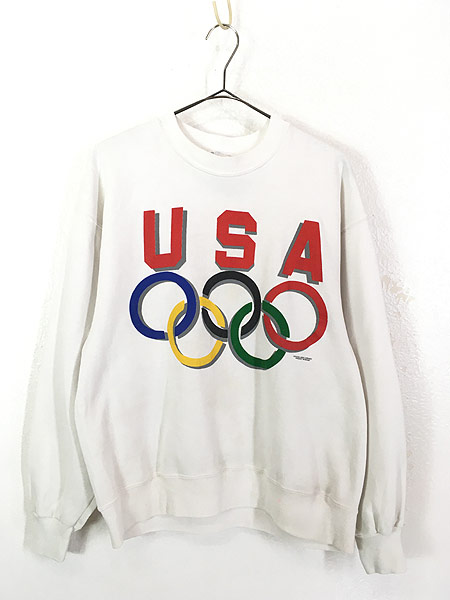 古着 90s Hanes USA 五輪 オリンピック プリント スウェット トレーナー L 古着【30off】 - 古着 通販 ヴィンテージ　古着屋  Dracaena ドラセナ