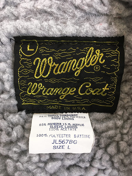 古着 70s USA製 Wrangler 「Wrange Coat」 コーデュロイ ボア ランチ