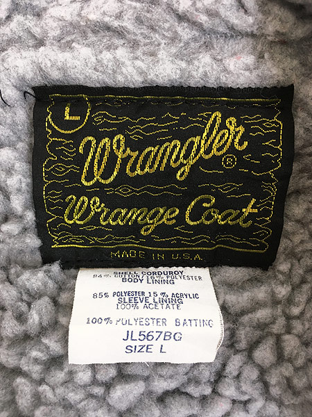 古着 70s USA製 Wrangler 「Wrange Coat」 コーデュロイ ボア