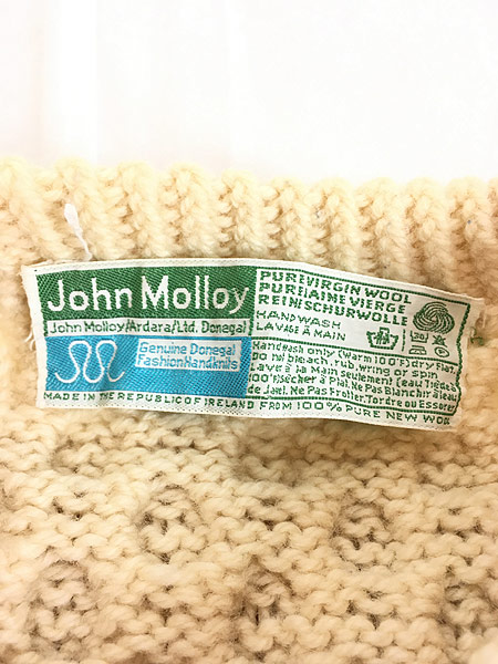 古着 70s Ireland製 John Molloy アラン フィッシャーマン ウール