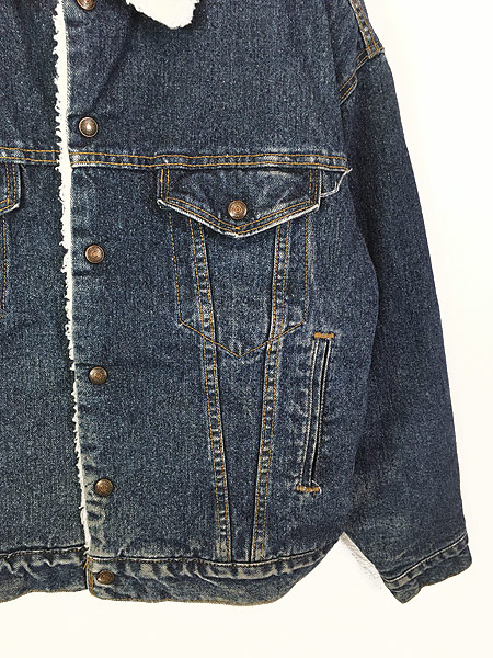 古着 90s USA製 Levi's 70609 濃紺 デニム ボア ジャケット Gジャン M