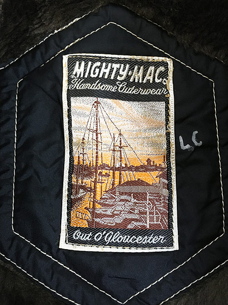 古着 70s USA製 Mighty Mac 「マイティージップ」 ボア ライナー 本革