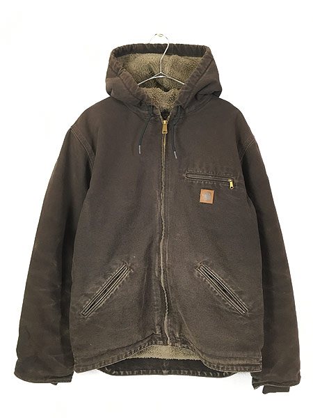 古着 00s Carhartt 裏ボア ブラウン ダック デトロイト ジャケット