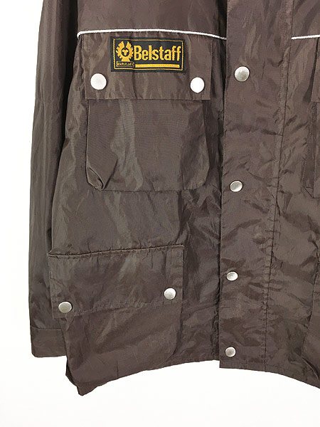 最終売り尽くし”古着 90s- Belstaff 比翼 ナイロン スタンドカラー