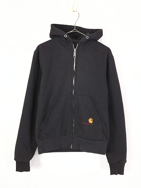 古着 90s Carhartt 裏地 メッシュ ヘビー スウェット ジップ パーカー