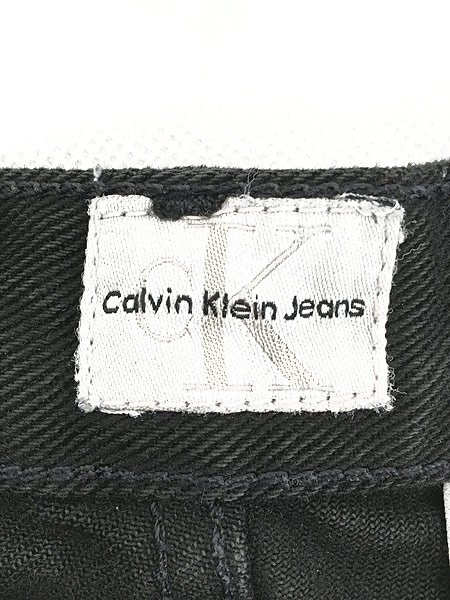 古着 90s Calvin Klein スーパー ブラック デニム パンツ ジーンズ