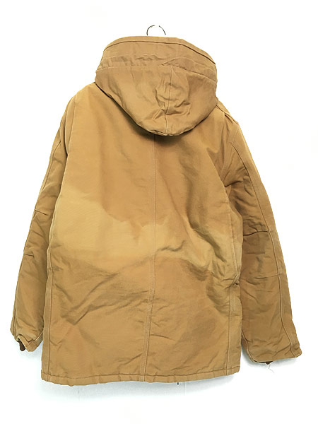 古着 80s USA製 Carhartt パデット ブラウン ダック トラディショナル 