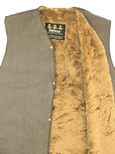 古着 80-90s 英国製 Barbour 3ワラント リバーシブル ボア ライナー ...
