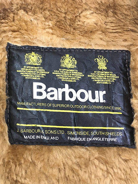 古着 80-90s 英国製 Barbour 3ワラント リバーシブル ボア ライナー ...
