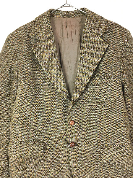 古着 90s James How × Harris Tweed ネップ ツイード ウール