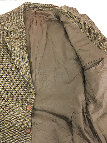 古着 90s James How × Harris Tweed ネップ ツイード ウール