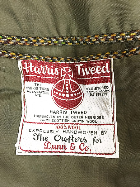 古着 70s Britain製 Dunn&Co × Harris Tweed カラフル ツイード