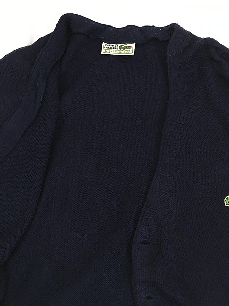 古着 70s CHEMISE LACOSTE ワニ ワッペン アクリル ニット