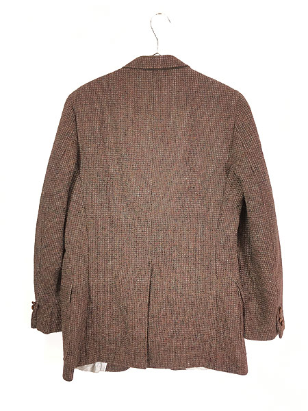 古着 80s USA製 LANDS' END × Harris Tweed ツイード ウール