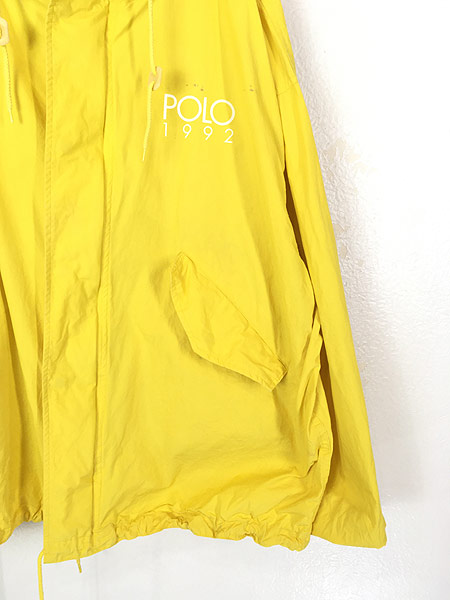 古着 90s Polo Ralph Lauren 「POLO 1992」 比翼 コットン フーデッド