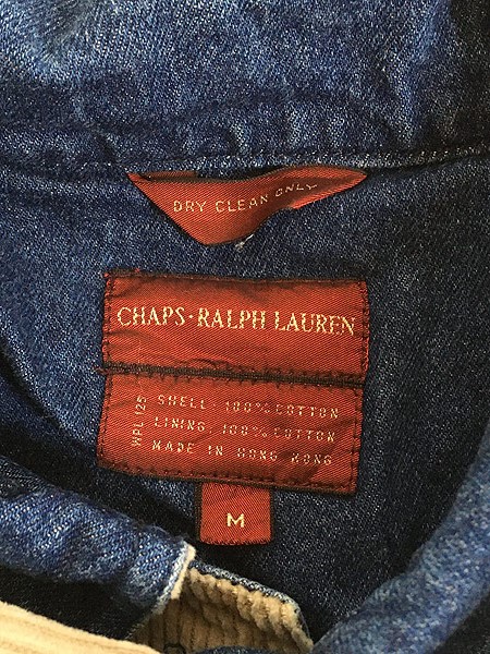 古着 80s CHAPS Ralph Lauren レア! デニム ライナー 太畝