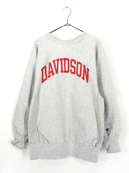 古着 90s USA製 Champion Reverse Weave 「DAVIDSON」 アーチ リバース