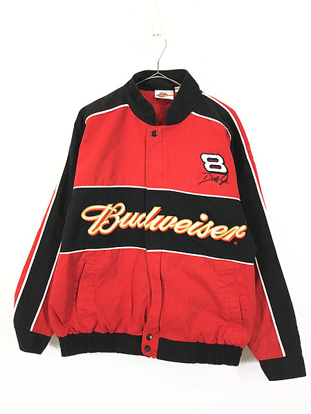 古着 Budweiser バドワイザー 企業 刺しゅう レーシング ジャケット M ...