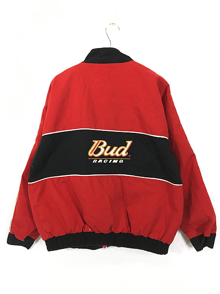 古着 Budweiser バドワイザー 企業 刺しゅう レーシング ジャケット M ...