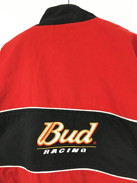 古着 Budweiser バドワイザー 企業 刺しゅう レーシング ジャケット M ...