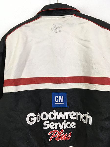 古着 90s Jeff Hamilton 「GM Goodwrench Service」 本革 オール 