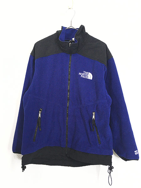 古着 90s TNF The North Face 「GORE Windstopper」 ゴア フリース ジャケット 青×黒 M 古着【30off】  - 古着 通販 ヴィンテージ　古着屋 Dracaena ドラセナ