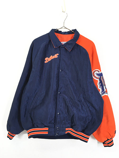 古着 90s USA製 MLB Detroit Tigers タイガース パデット ナイロン