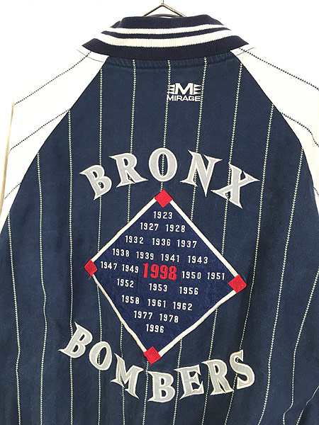 古着 90s MLB New York Yankees ヤンキース コットン リネン