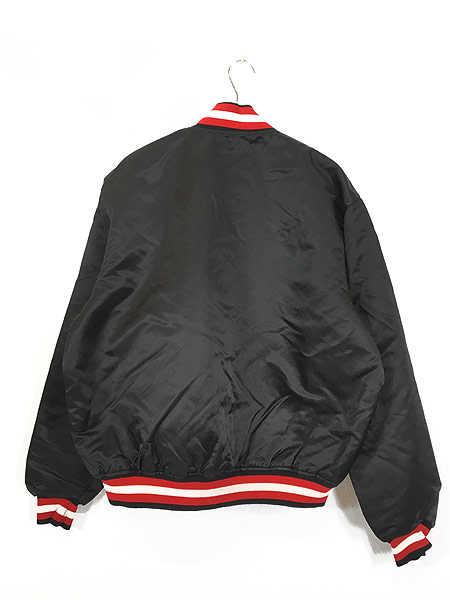 古着 80s USA製 NBA Chicago Bulls ブルズ 光沢 ナイロン パデット ...