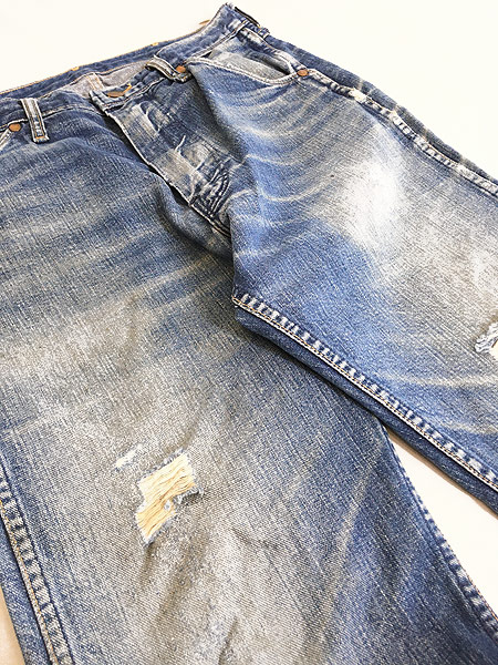 古着 50-60s USA製 Wrangler 11MWZ 濃紺 デニム パンツ ジーンズ