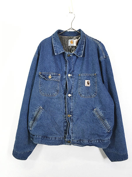 80S 90S OLD CARHARTT USA製デニム カバーオールジャケット - Gジャン 