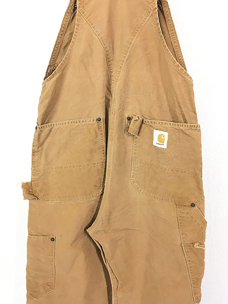 古着 60-70s Carhartt 山ポケ ブラウン ダック Wニー ワーク 