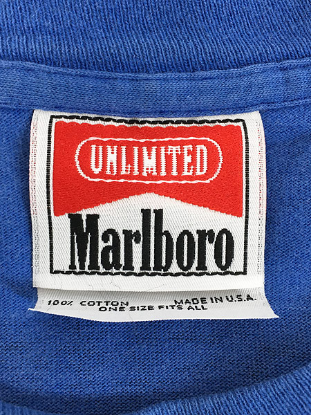 古着 90s USA製 Marlboro UNLIMITED 満月 ウルフ コヨーテ ポケット T 