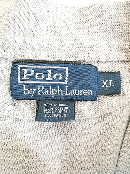 古着 Polo Ralph Lauren ワンポイント 刺しゅう パチポケ カノコ